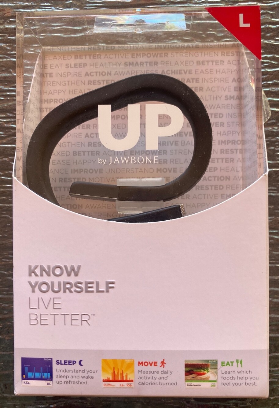UP 24 By Jawbone Black Size Large Wireless Activity Tracker